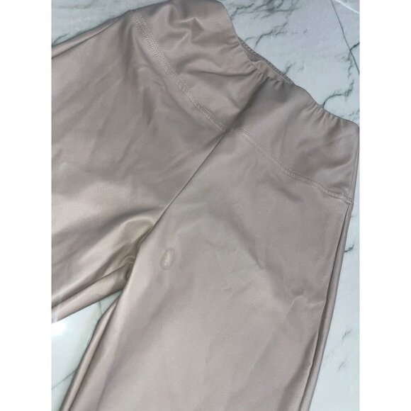 ENZA COSTA Matte Vegan Leather Bootcut Legging in Putty 0/XS Womens Faux Leather - Picture 9 of 16